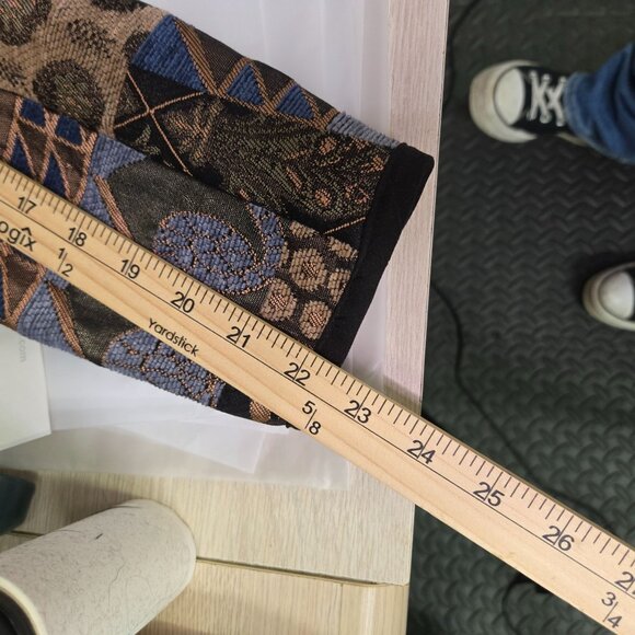 Renaissance Womens Brocade Tapestry Patchwork Open Jacket S Polyester - Picture 10 of 10